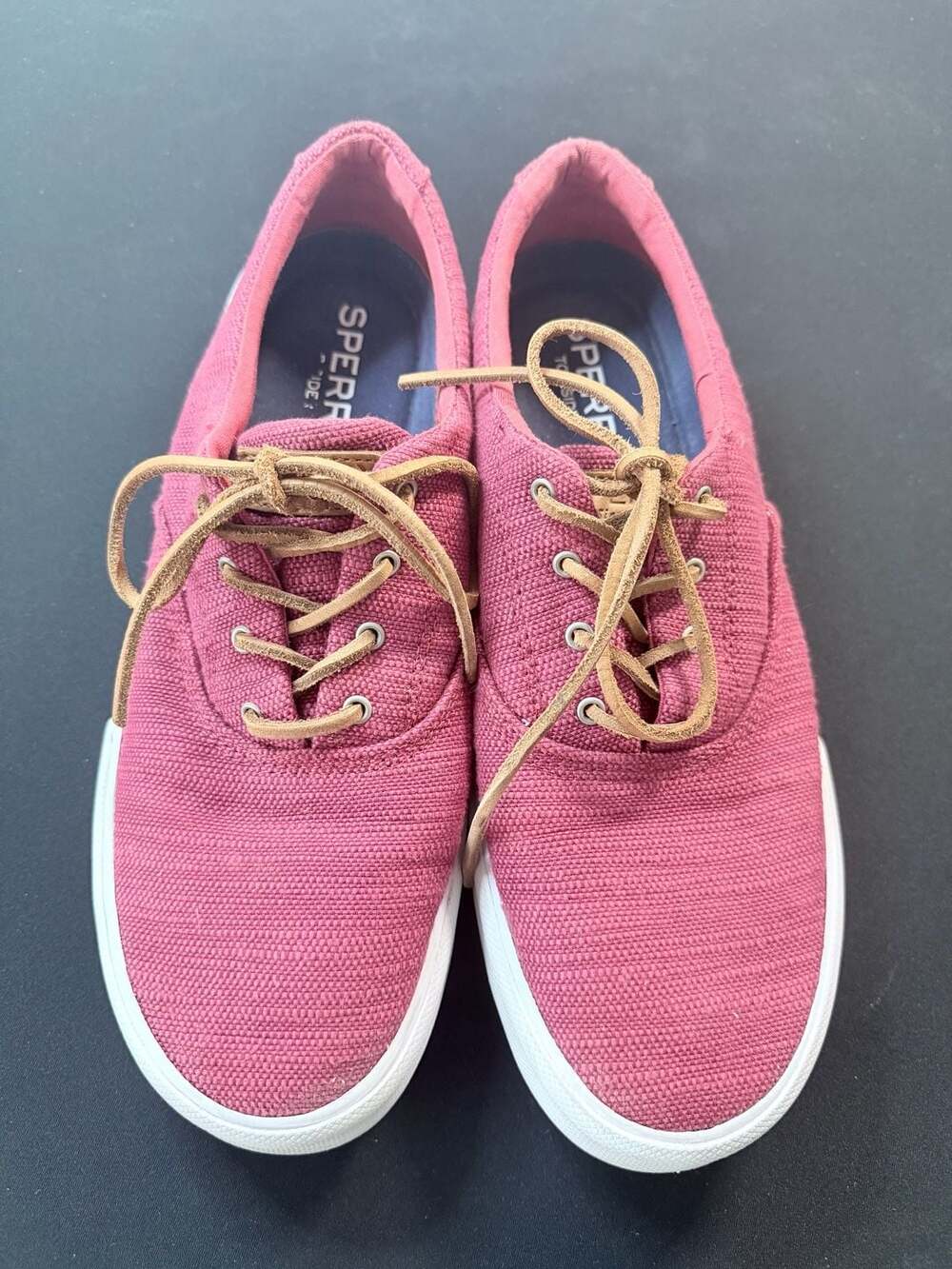 Sperry Striper II CVO Sneaker Red Canvas Lace Up